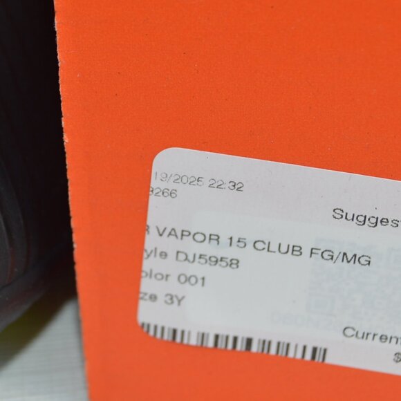 Nike Mercurial Vapor 15 Club FG MG (GS) Shadow Pack Size 3Y (New) - Picture 10 of 10